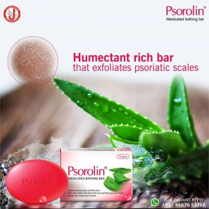 Psorolin Soap With Aloevera For Psoriasis and Dry skin